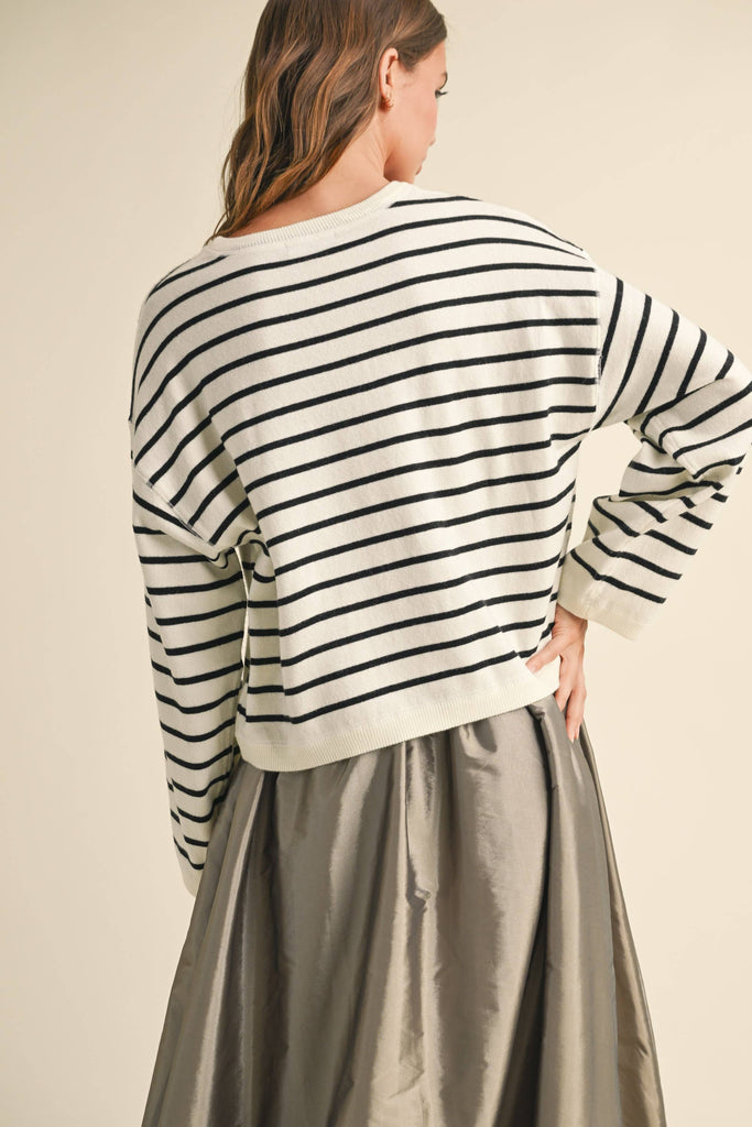 Peyton Striped Soft Knit Sweater