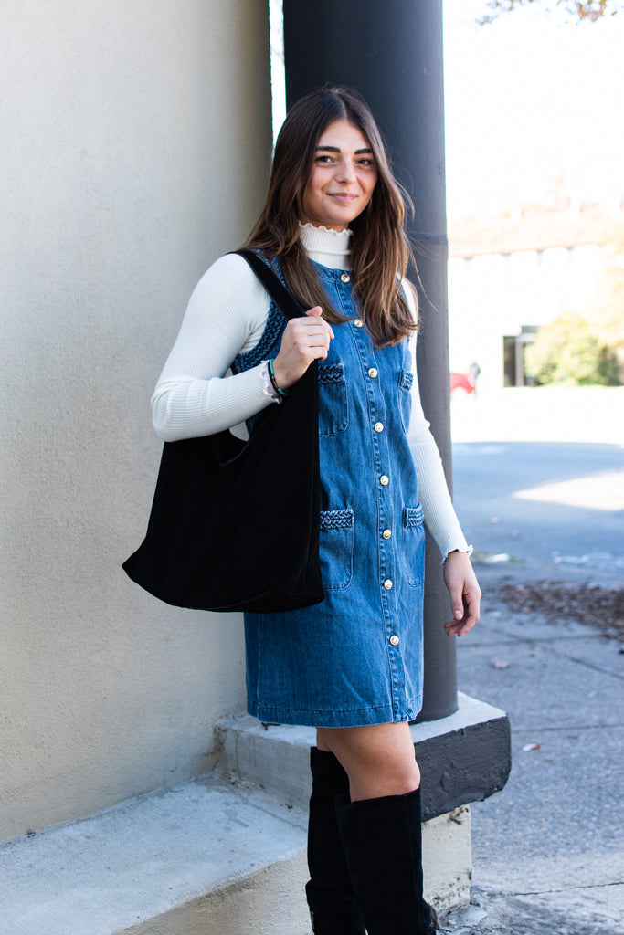 Chandler Button Down Denim Dress