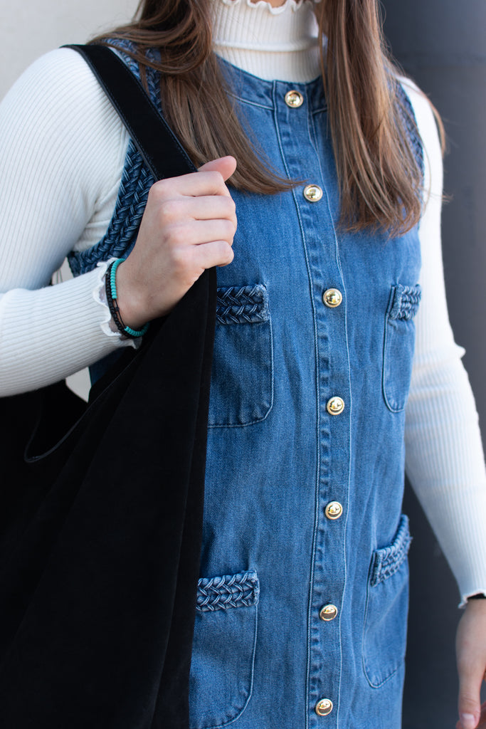 Chandler Button Down Denim Dress