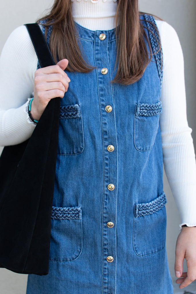 Chandler Button Down Denim Dress