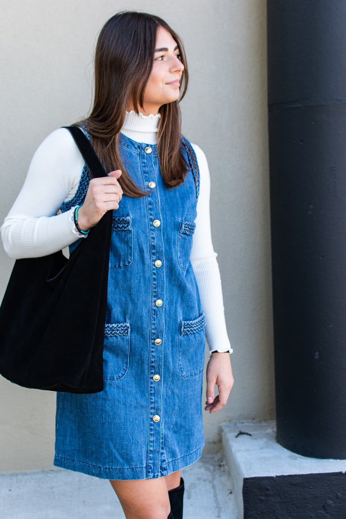 Chandler Button Down Denim Dress