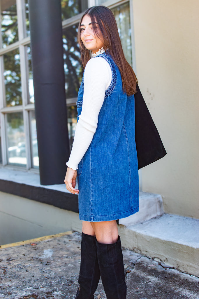 Chandler Button Down Denim Dress