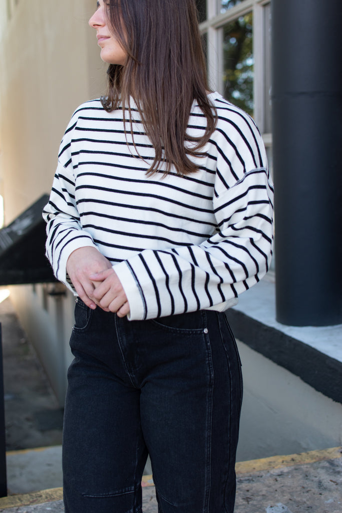 Peyton Striped Soft Knit Sweater