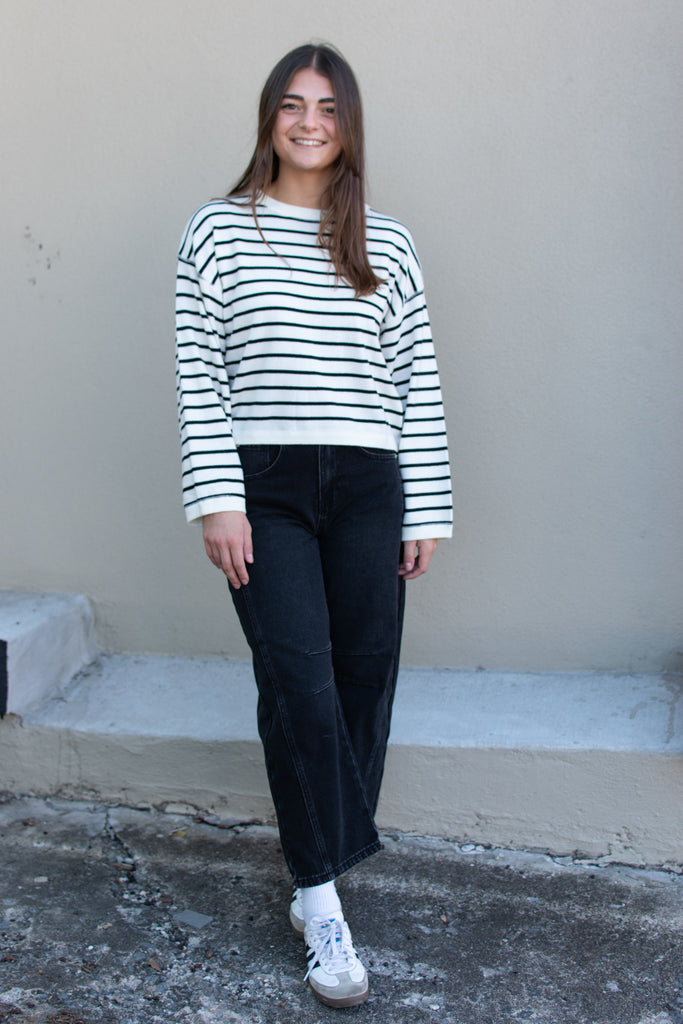 Peyton Striped Soft Knit Sweater